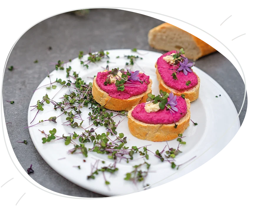 Blauer Kohlrabi Greens